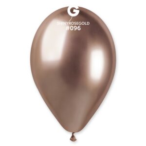 50 Balões Látex 13'' (33cm) Rose Gold Cromado #096
