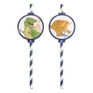 8 Palhinhas Happy Dinosaur (Dinossauros)