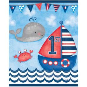 8 Sacos de oferta 1º Aniversário Nautical