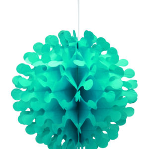 Bola de papel Azul Caribe