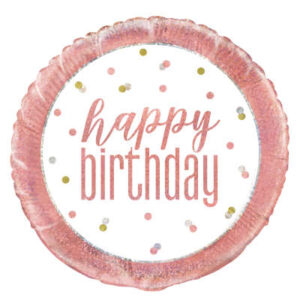 Balão Rose Gold Birthday