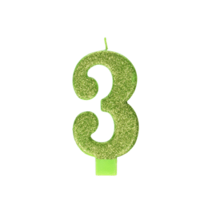 Vela Aniversário Gigante nº3 Verde Lima