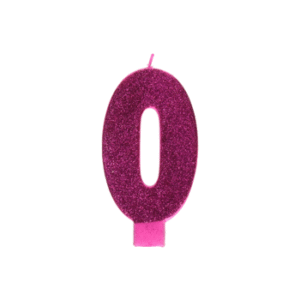 Vela Aniversário Gigante nº0 Rosa