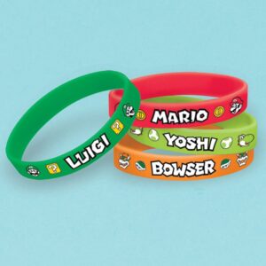 6 Pulseiras Super Mario Bros