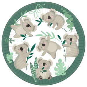 8 Pratos 23cm Koala