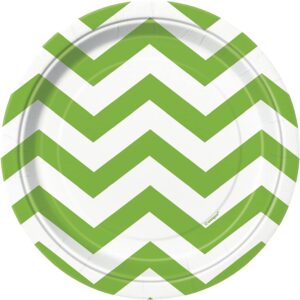 8 Pratos 18cm Chevron Rosa Choque