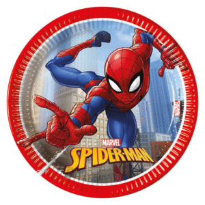 8 Pratos 20cm Spiderman