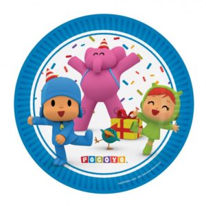 8 Pratos 18cm Pocoyo