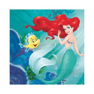 20 Guardanapos 33cm Ariel (Pequena Sereia)