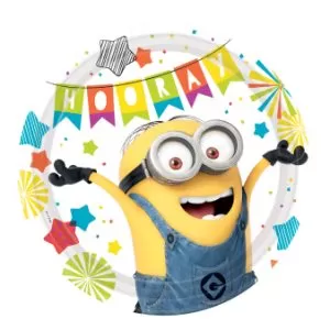 8 Pratos 23cm Minions