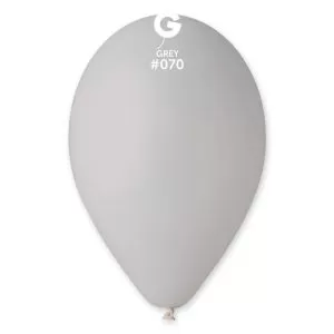 100 Balões Látex 12'' (30cm) Cinzento #070
