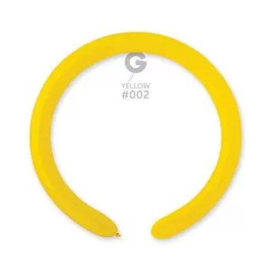 100 Balões Látex de Modelar 2'' (5cm) Amarelo #002