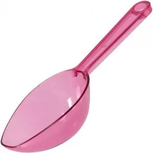 Colher Acrílico Rosa Choque