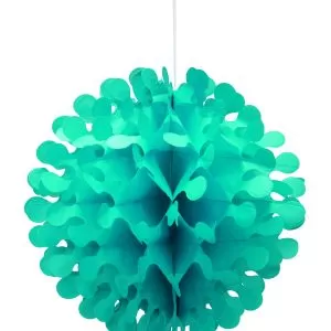 Bola de papel Azul Caribe