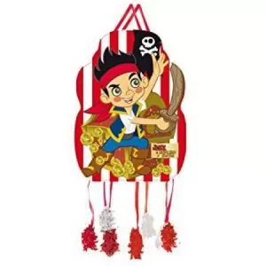 Pinhata Papel Média 33x46cm Jake e os Piratas da Terra do Nunca